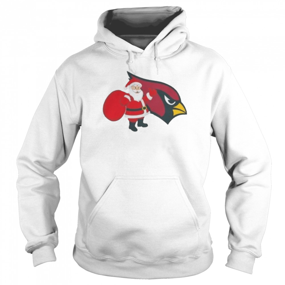 Santa Claus Arizona Cardinals NFL Christmas 2022 shirt Unisex Hoodie