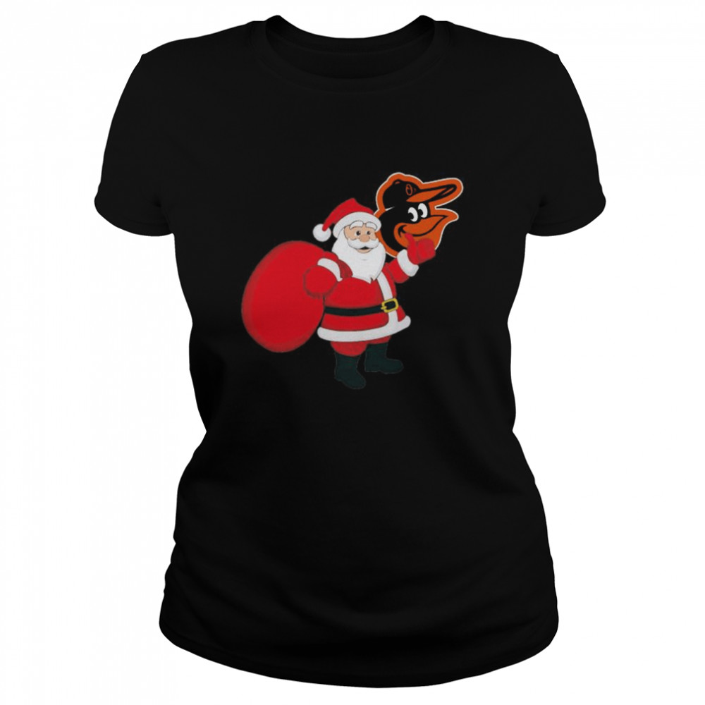 Santa Claus Baltimore Orioles MLB Christmas 2022 shirt Classic Women's T-shirt