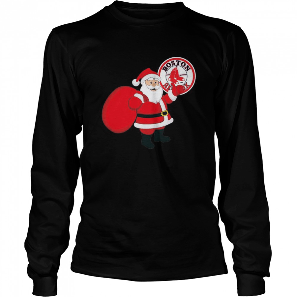 Santa Claus Boston Red Sox MLB Christmas 2022 shirt Long Sleeved T-shirt