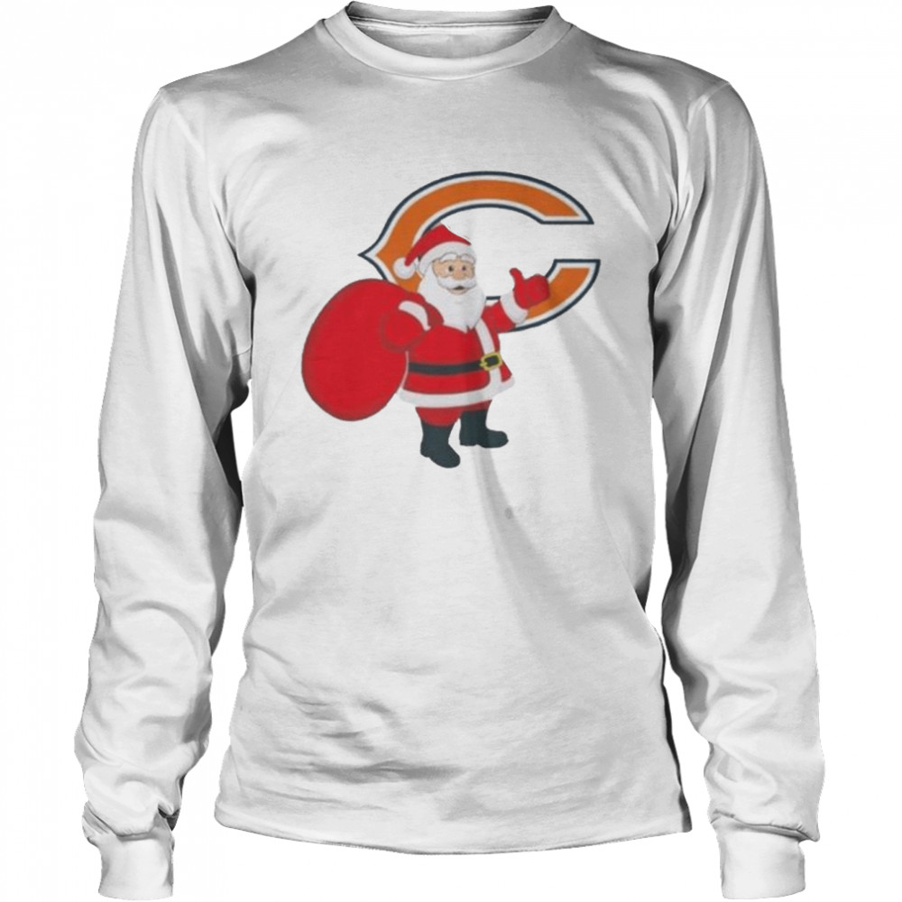 Santa Claus Chicago Bears NFL Christmas 2022 shirt Long Sleeved T-shirt