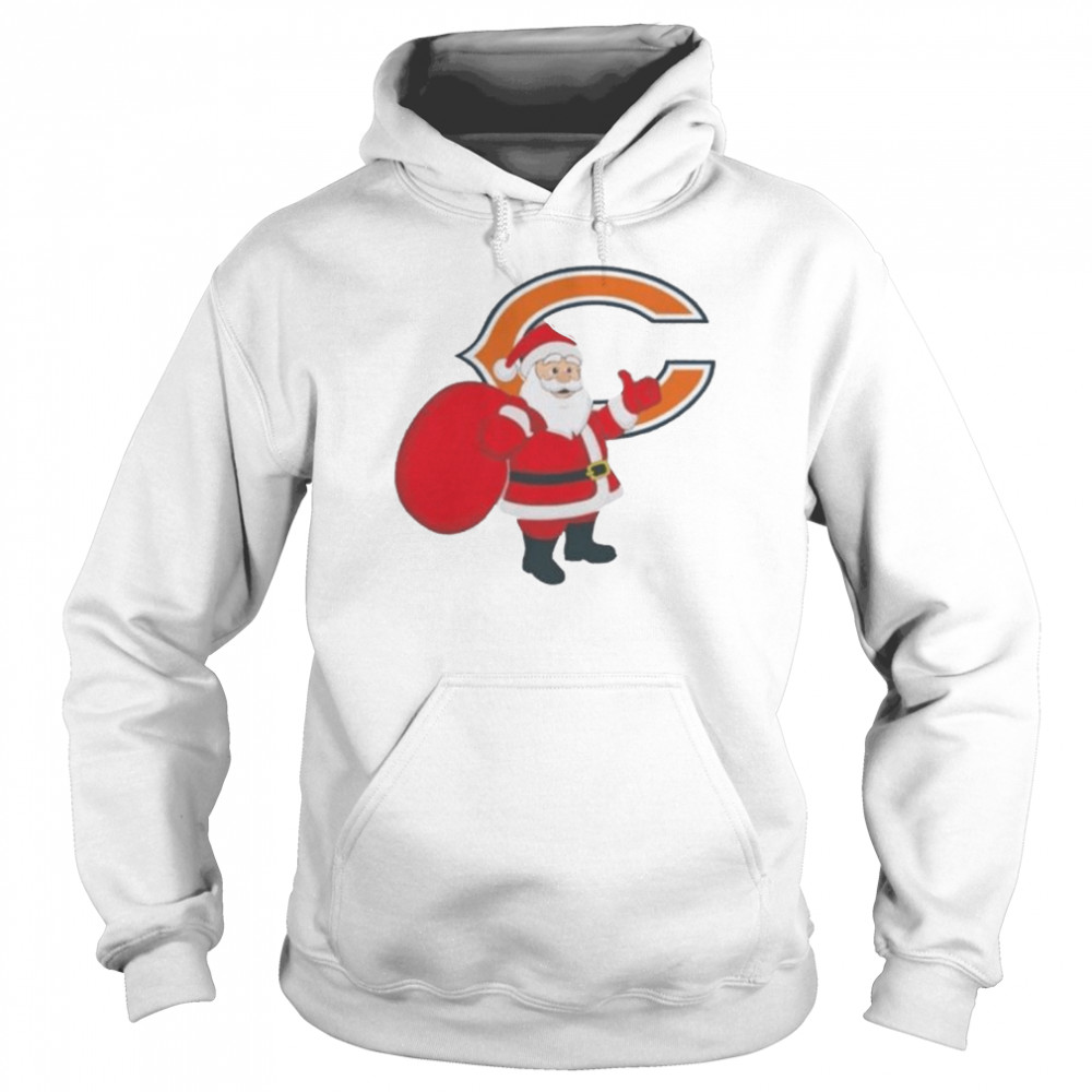 Santa Claus Chicago Bears NFL Christmas 2022 shirt Unisex Hoodie