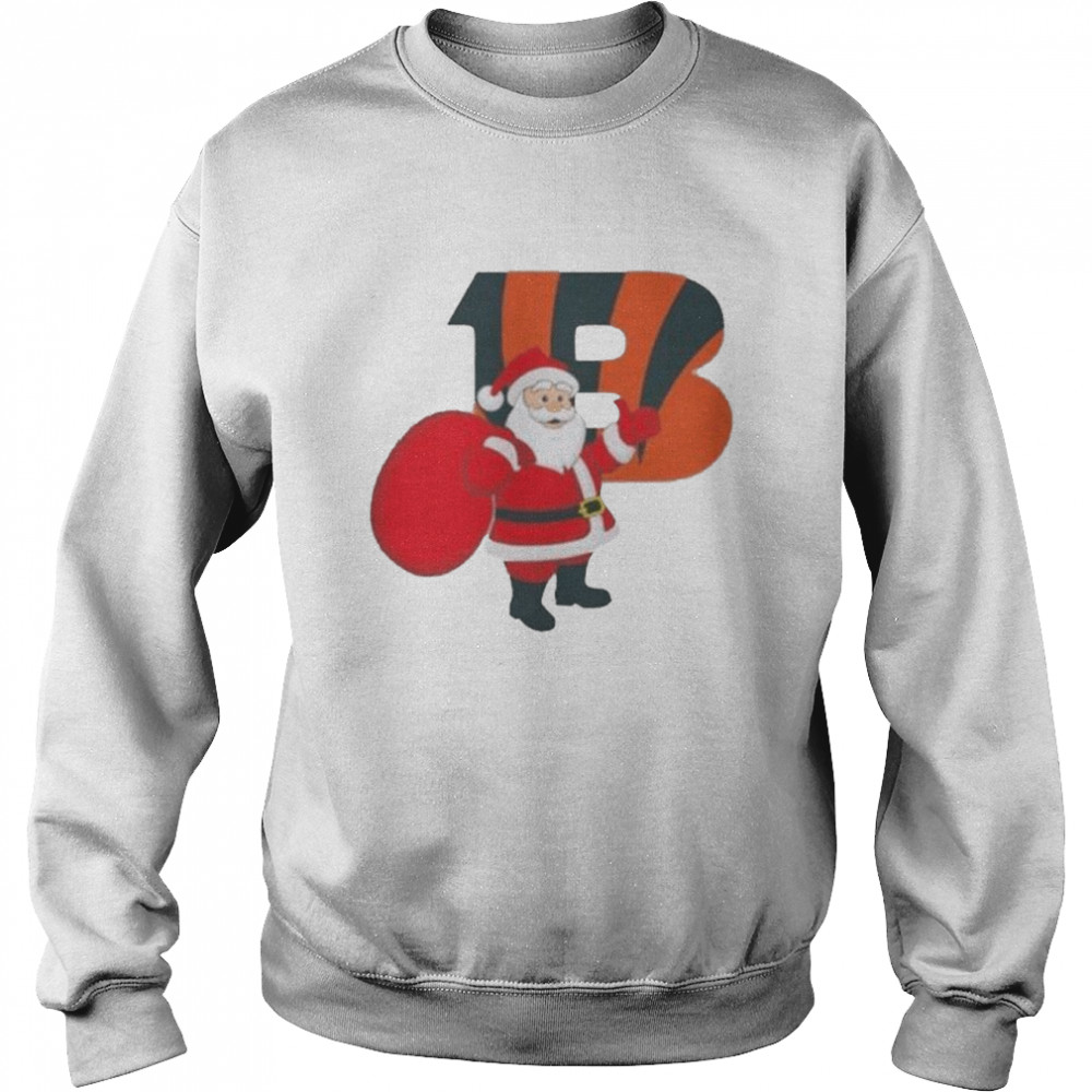 Santa Claus Cincinnati Bengals NFL Christmas 2022 shirt Unisex Sweatshirt