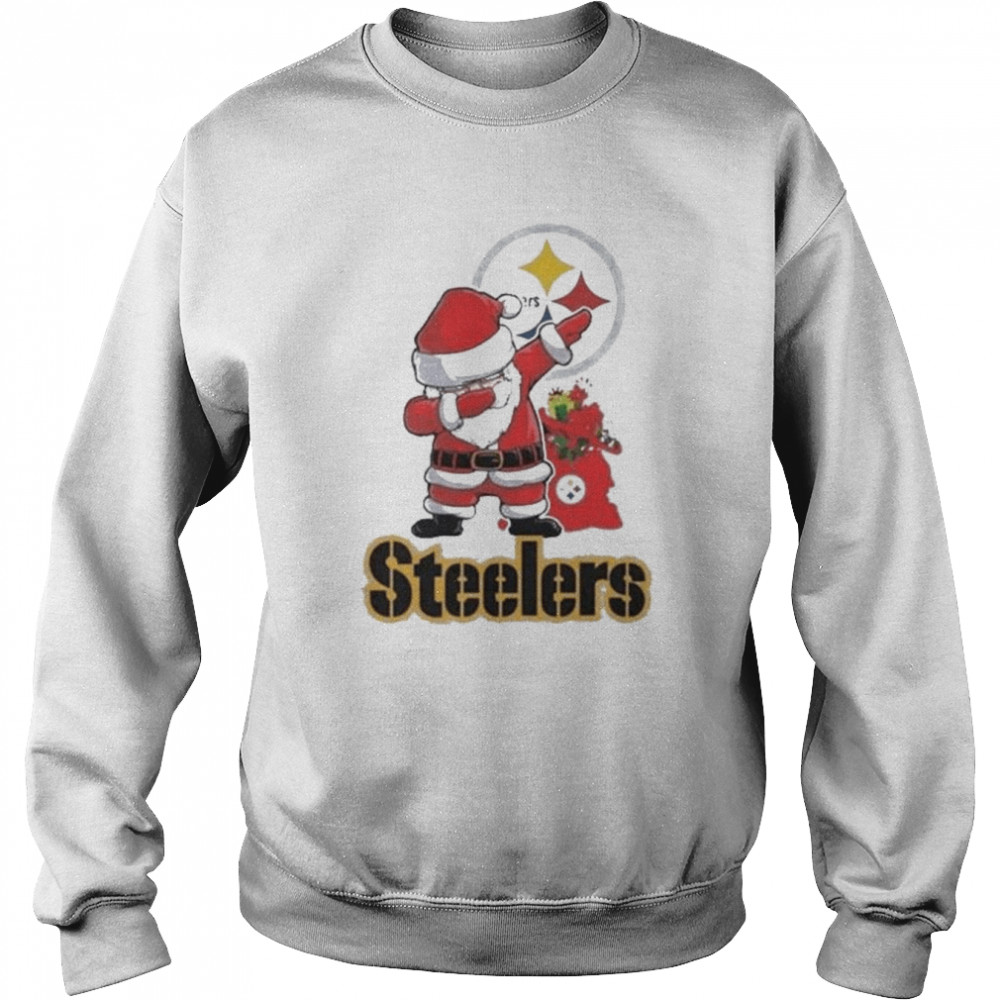 Santa Claus Dabbing Pittsburgh Steelers NFL Christmas 2022 shirt Unisex Sweatshirt