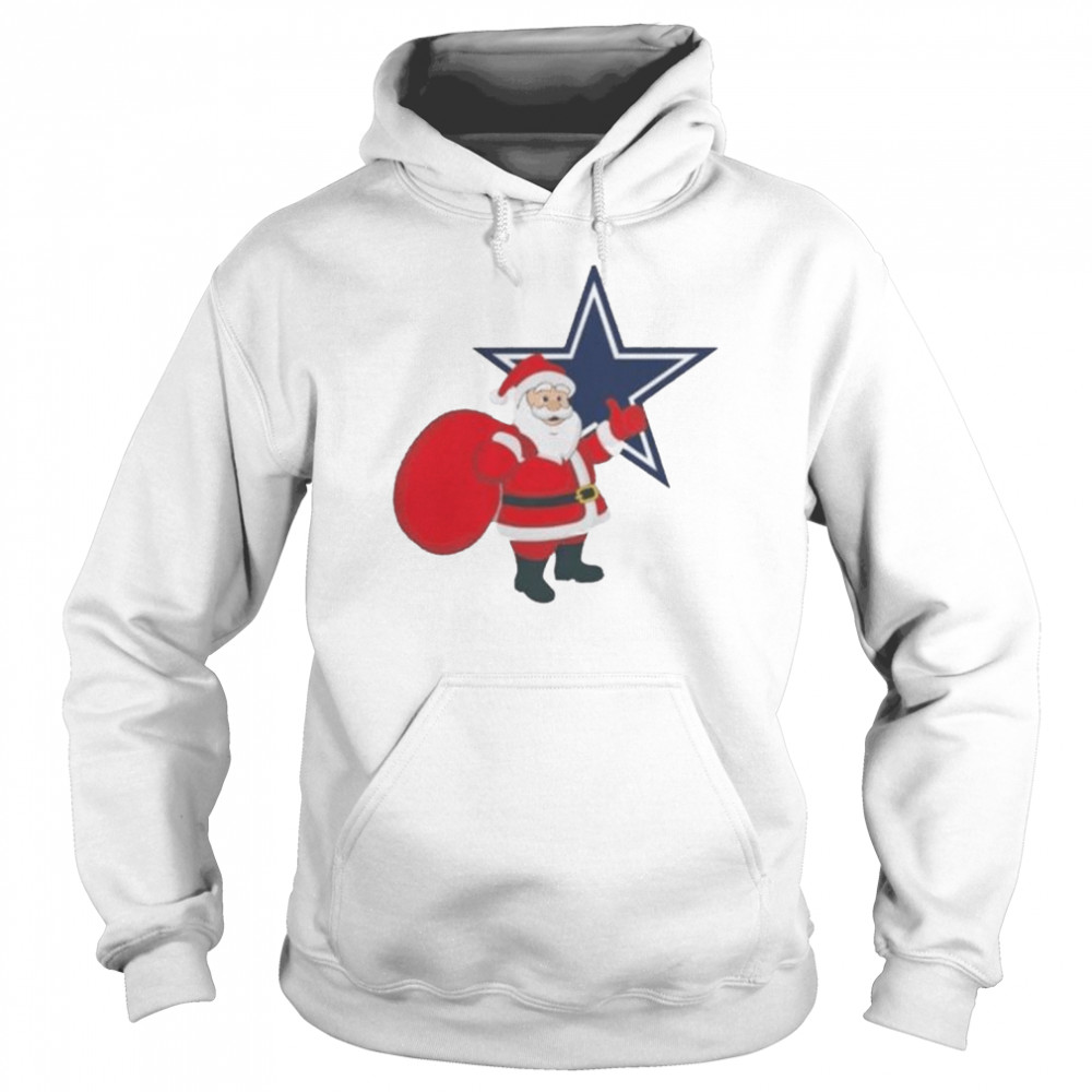 Santa Claus Dallas Cowboys NFL Christmas 2022 shirt Unisex Hoodie