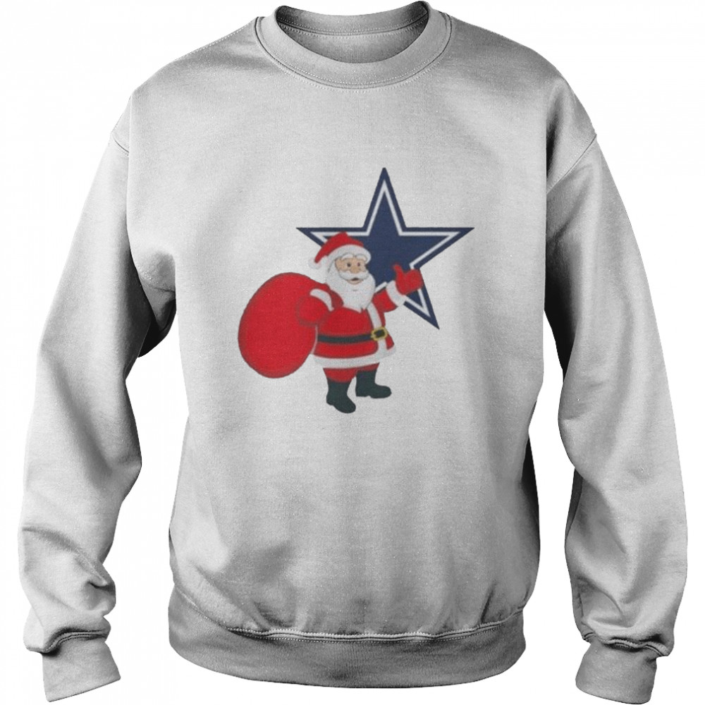 Santa Claus Dallas Cowboys NFL Christmas 2022 shirt Unisex Sweatshirt