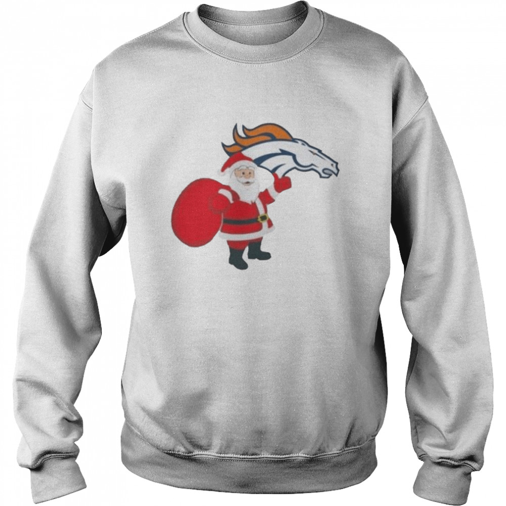 Santa Claus Denver Broncos NFL Christmas 2022 shirt Unisex Sweatshirt