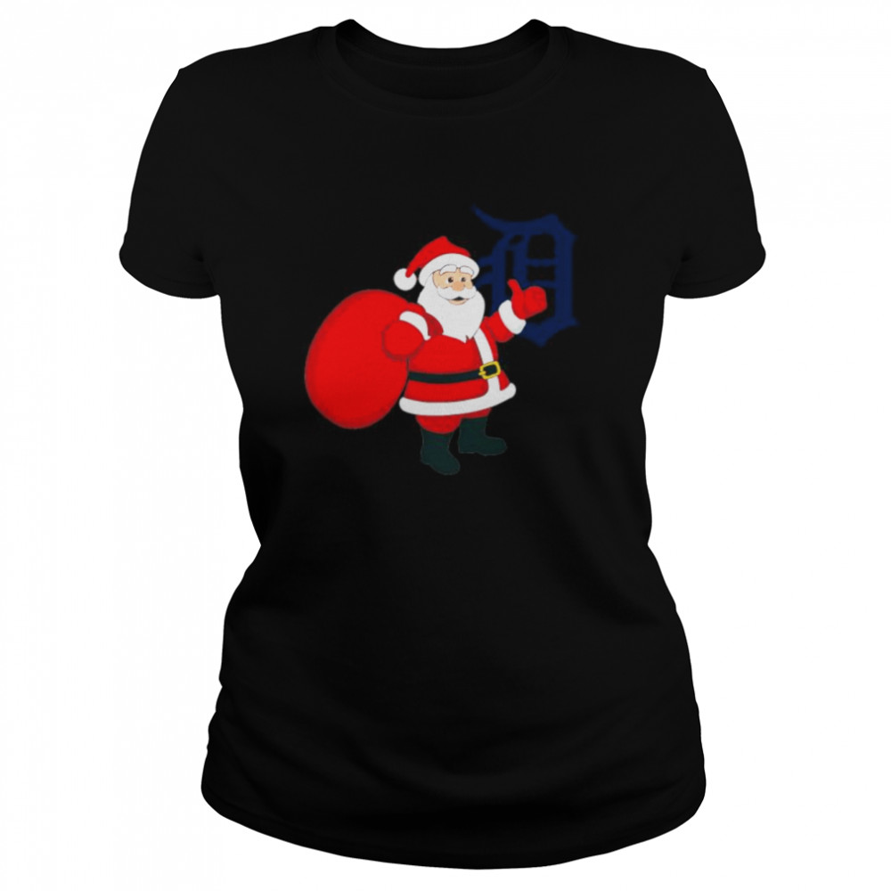 Santa Claus Detroit Tigers MLB Christmas 2022 shirt Classic Women's T-shirt