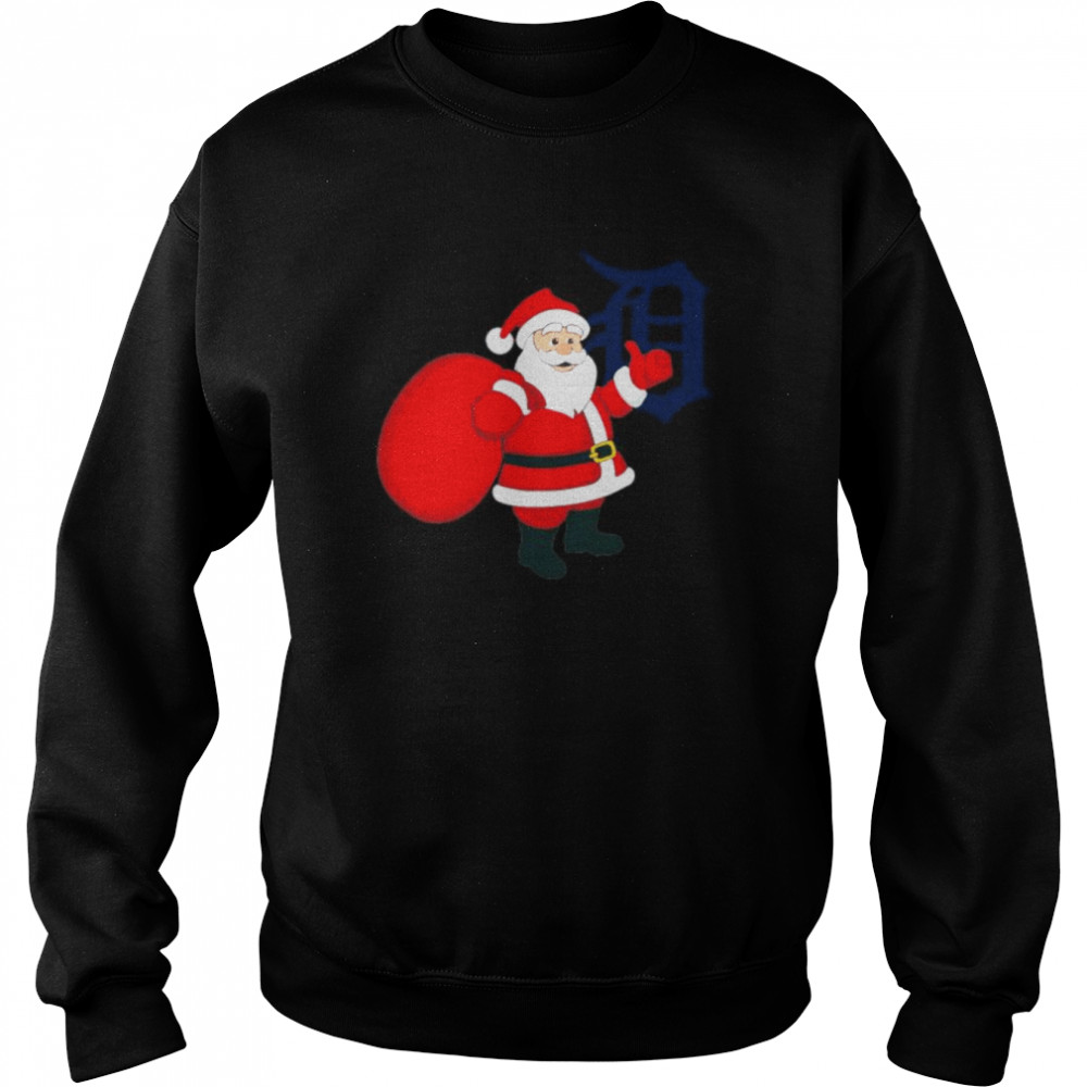 Santa Claus Detroit Tigers MLB Christmas 2022 shirt Unisex Sweatshirt