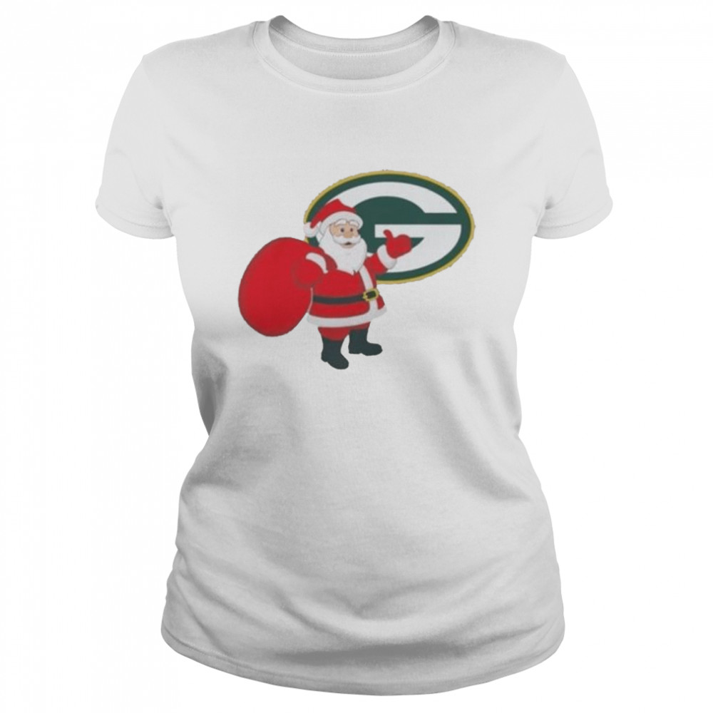 Santa Claus Green Bay Packers NFL Christmas 2022 shirt Classic Women's T-shirt