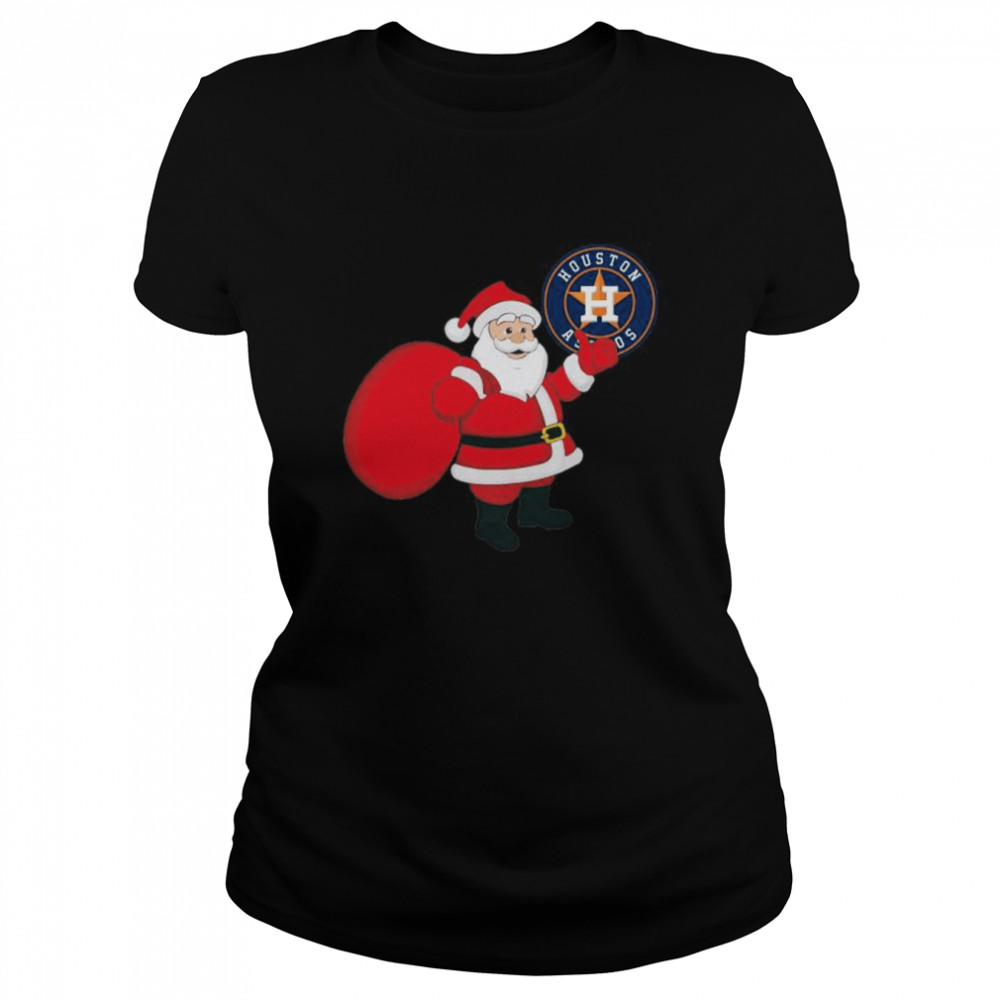 Santa Claus Houston Astros MLB Christmas 2022 shirt Classic Women's T-shirt