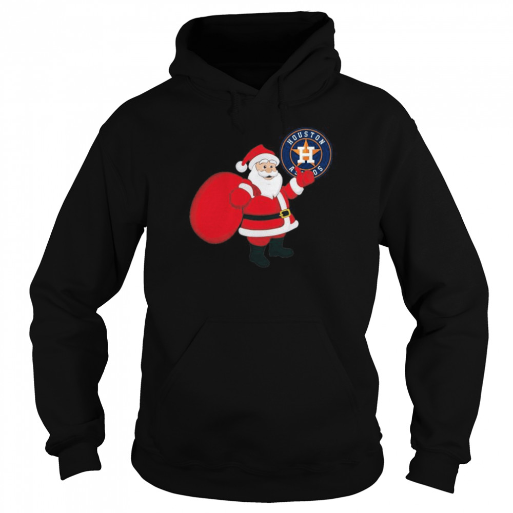 Santa Claus Houston Astros MLB Christmas 2022 shirt Unisex Hoodie