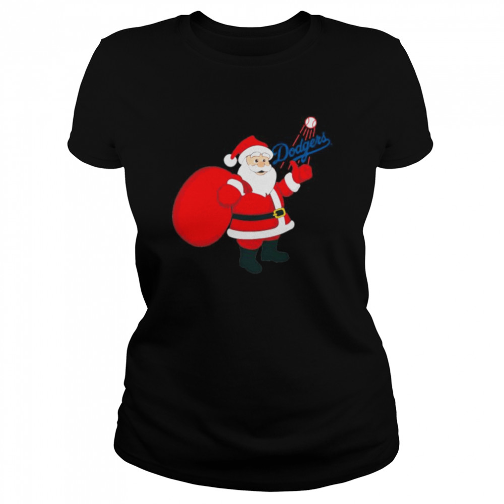 Santa Claus Los Angeles Dodgers MLB Christmas 2022 shirt Classic Women's T-shirt
