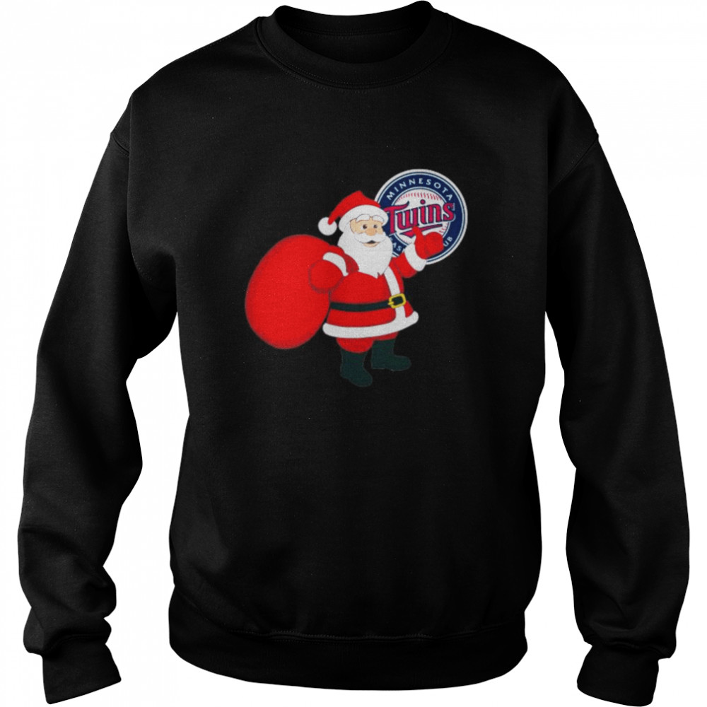 Santa Claus Minnesota Twins MLB Christmas 2022 shirt Unisex Sweatshirt