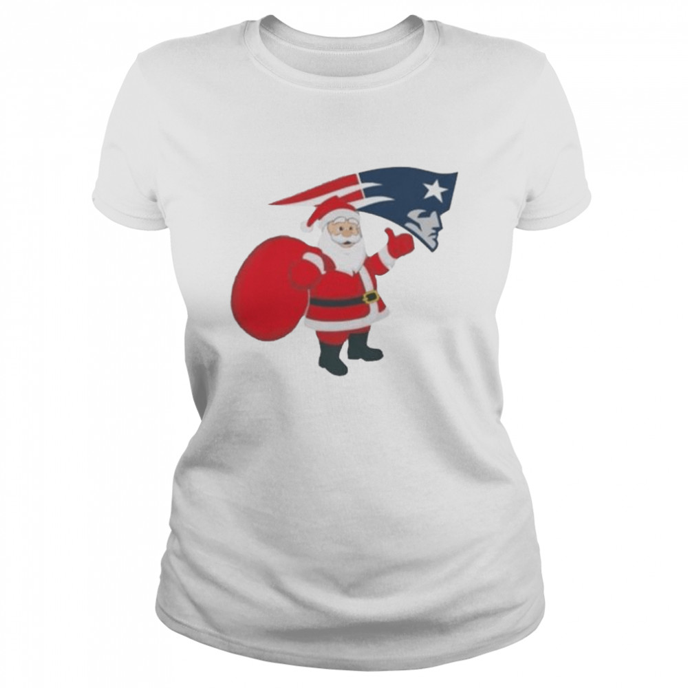 Santa Claus New England Patriots NFL Christmas 2022 shirt Classic Women's T-shirt