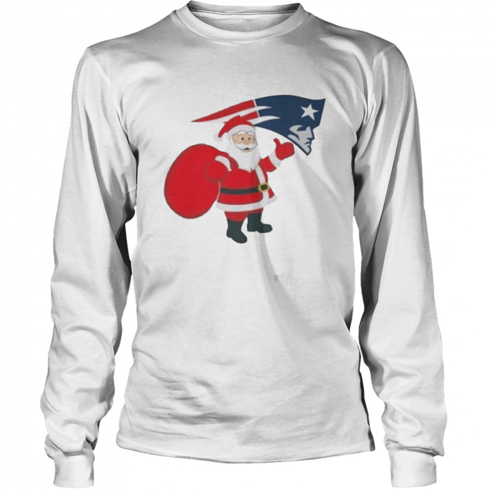 Santa Claus New England Patriots NFL Christmas 2022 shirt Long Sleeved T-shirt