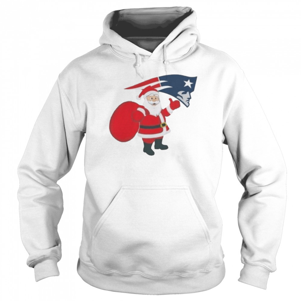 Santa Claus New England Patriots NFL Christmas 2022 shirt Unisex Hoodie