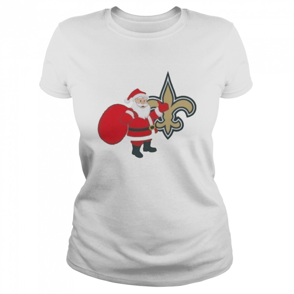 Santa Claus New Orleans Saints NFL Christmas 2022 shirt Classic Women's T-shirt