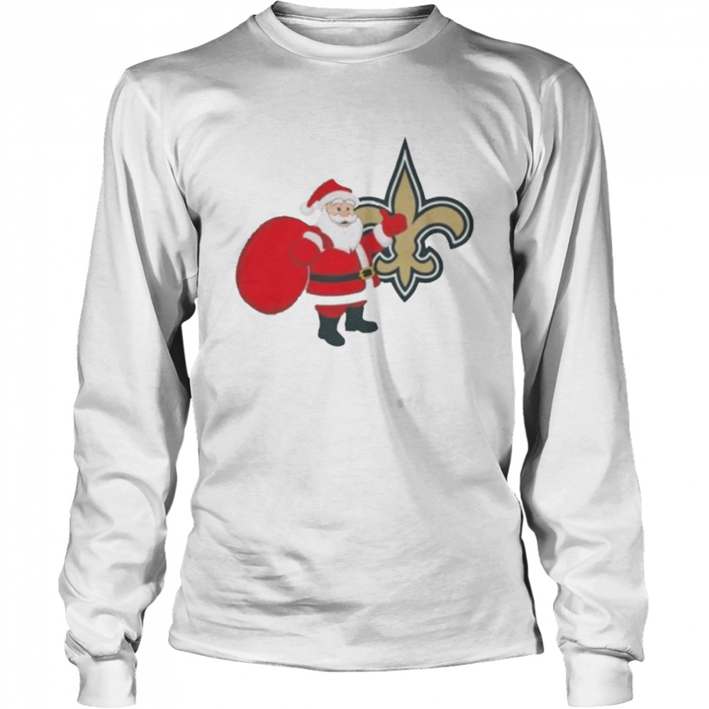 Santa Claus New Orleans Saints NFL Christmas 2022 shirt Long Sleeved T-shirt