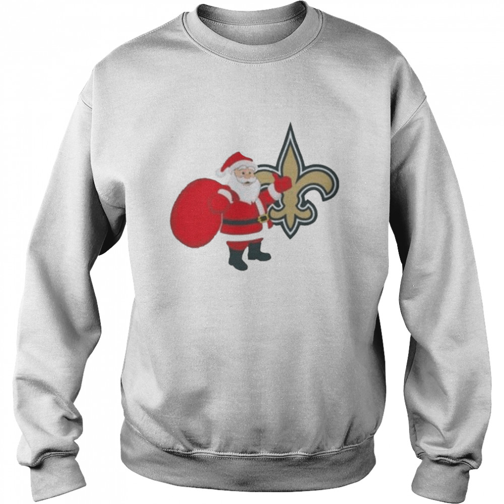 Santa Claus New Orleans Saints NFL Christmas 2022 shirt Unisex Sweatshirt