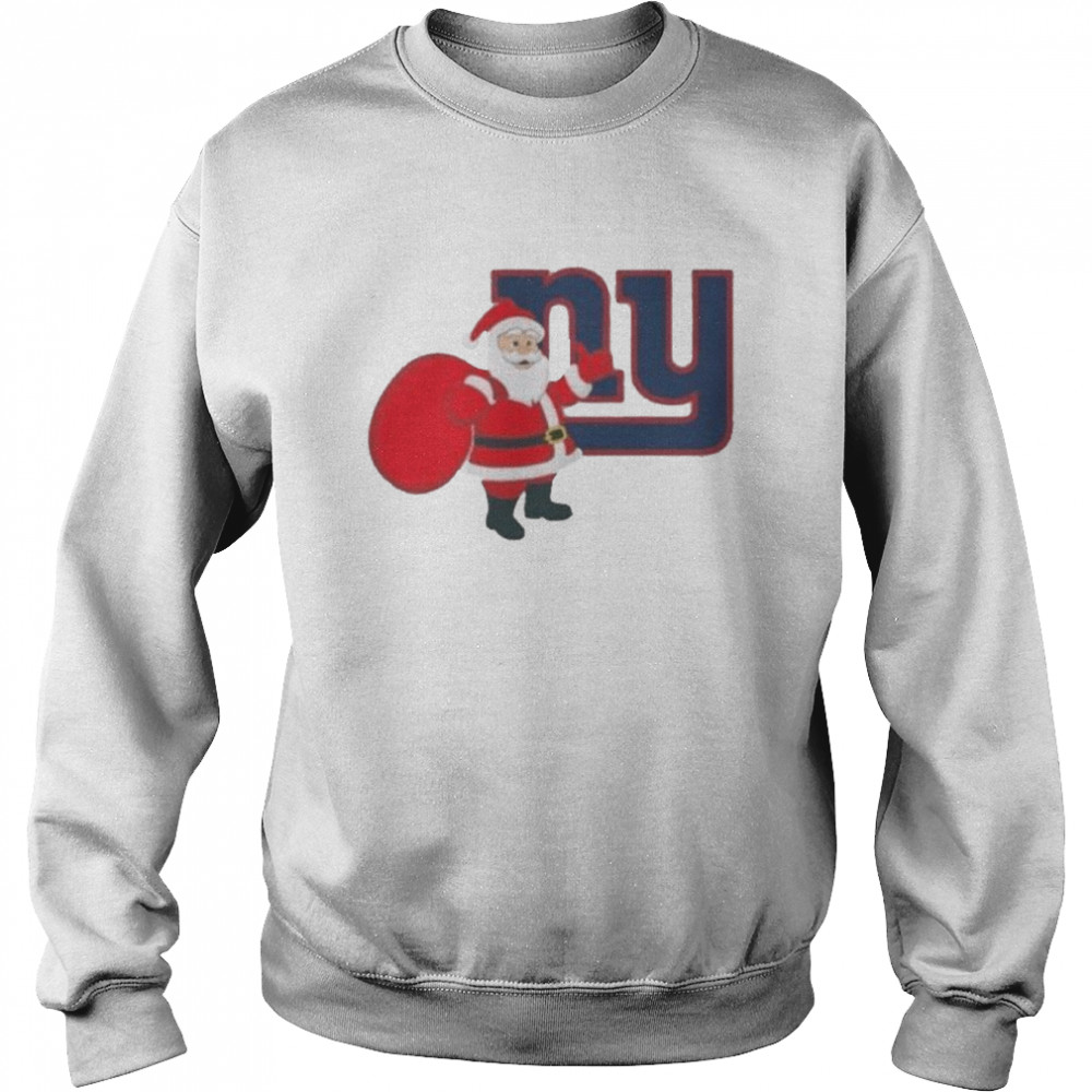 Santa Claus New York Giants NFL Christmas 2022 shirt Unisex Sweatshirt