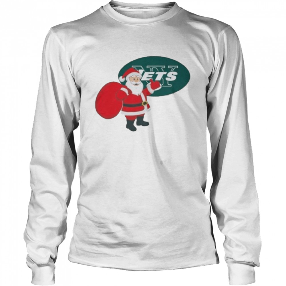 Santa Claus New York Jets NFL Christmas 2022 shirt Long Sleeved T-shirt