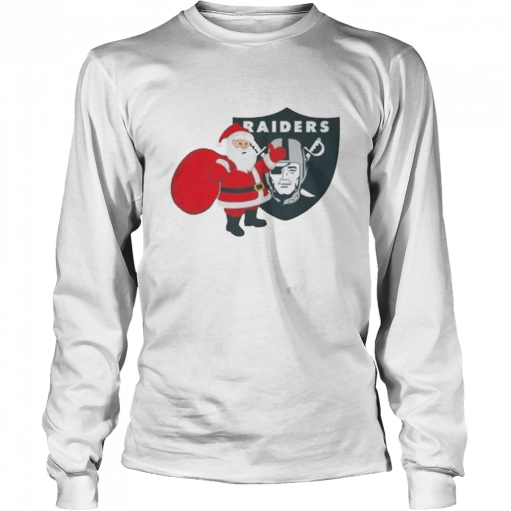 Santa Claus Oakland Raiders NFL Christmas 2022 shirt Long Sleeved T-shirt