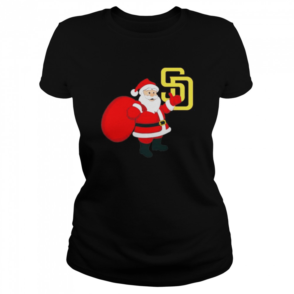 Santa Claus San Diego Padres MLB Christmas 2022 shirt Classic Women's T-shirt