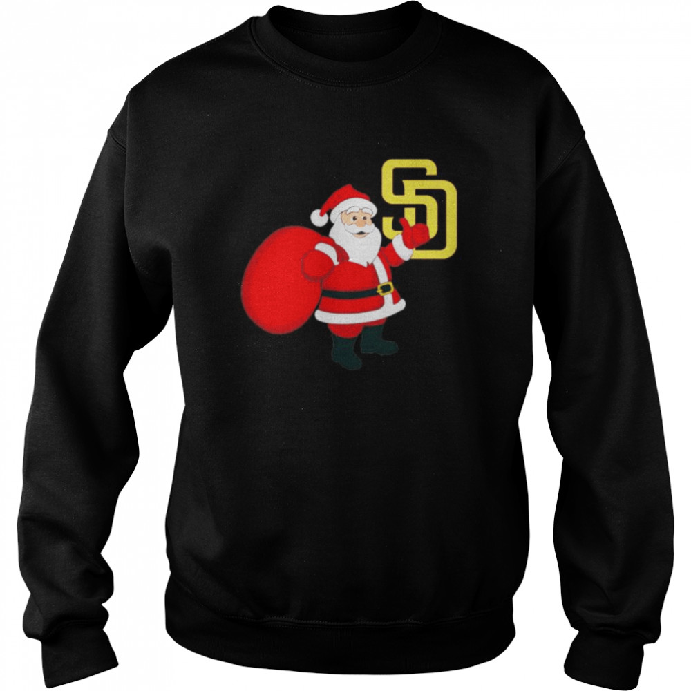 Santa Claus San Diego Padres MLB Christmas 2022 shirt Unisex Sweatshirt