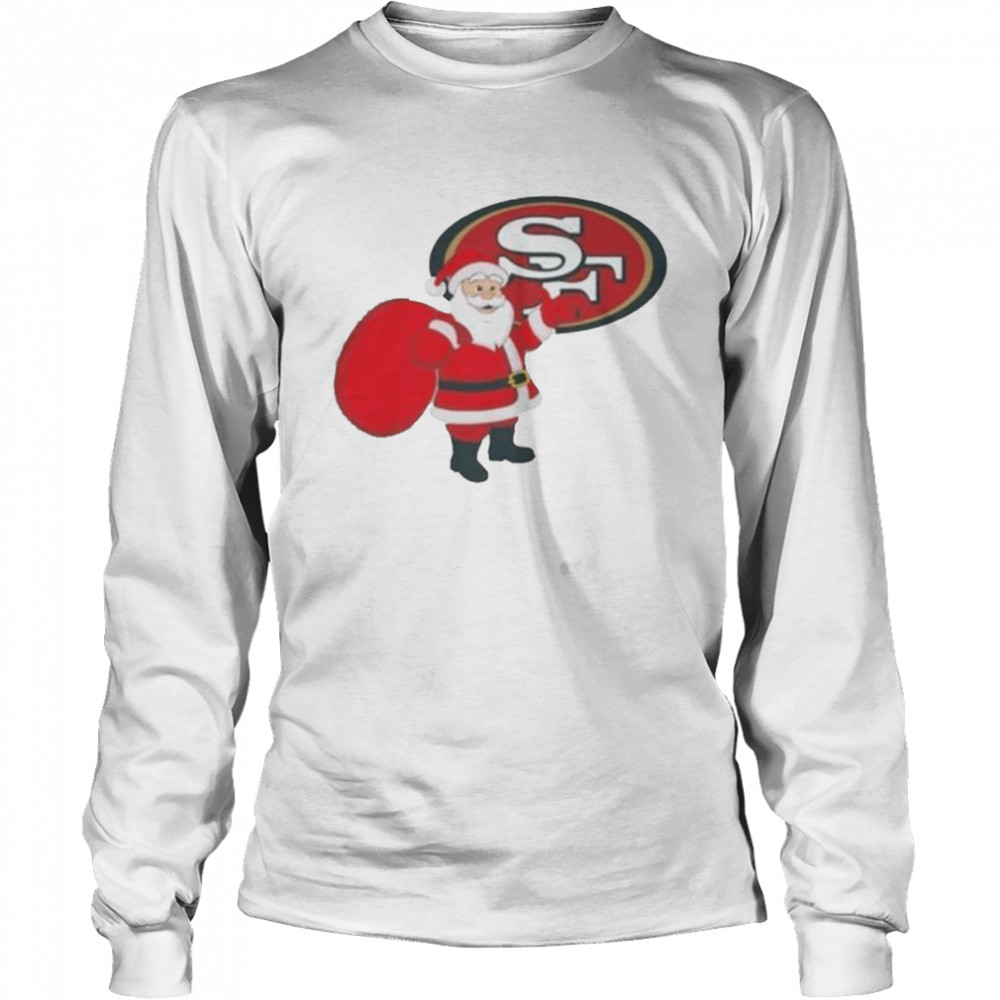 Santa Claus San Francisco 49ers NFL Christmas 2022 shirt Long Sleeved T-shirt