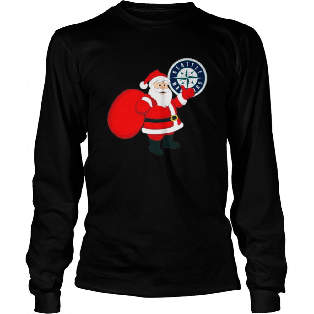 Santa Claus Seattle Mariners MLB Christmas 2022 shirt Long Sleeved T-shirt