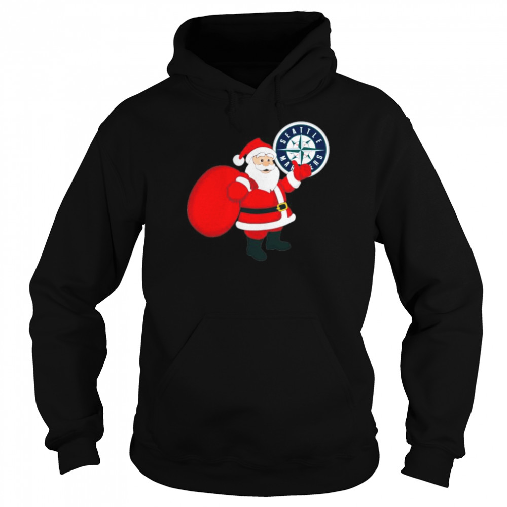 Santa Claus Seattle Mariners MLB Christmas 2022 shirt Unisex Hoodie