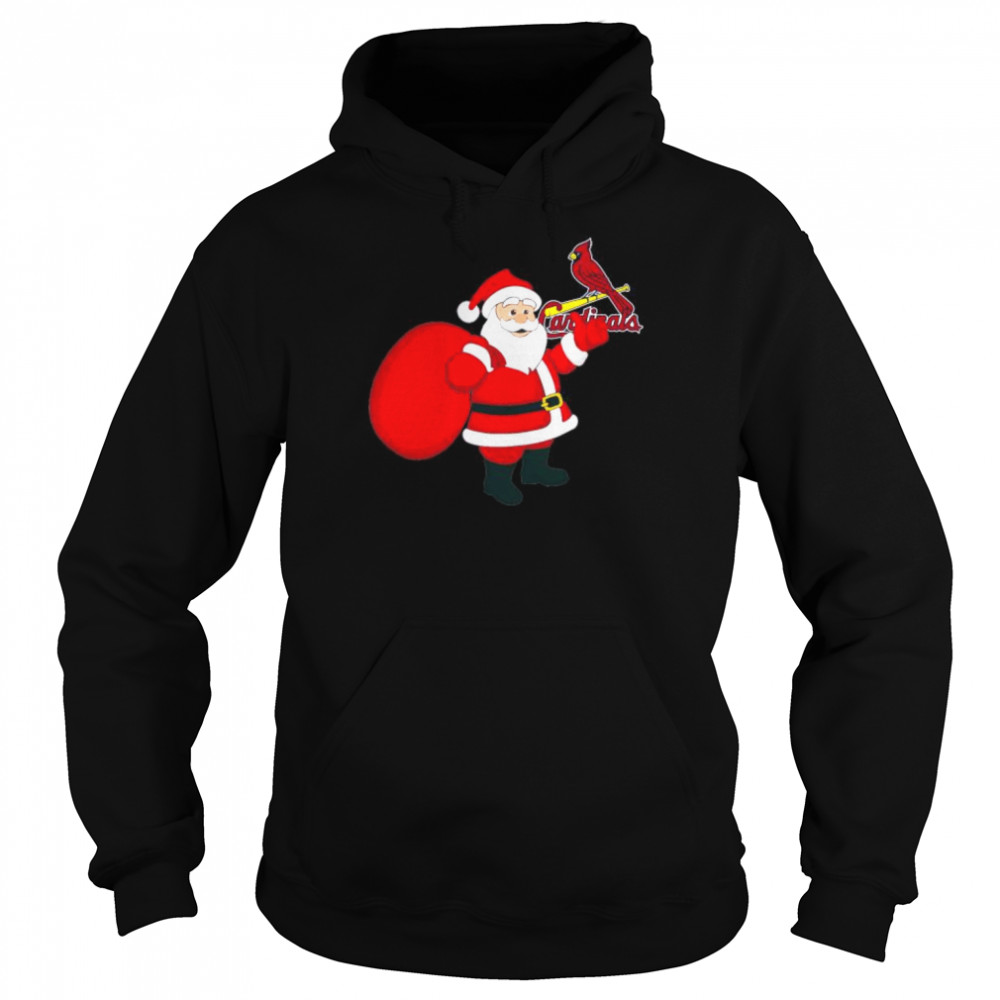 Santa Claus St Louis Cardinals MLB Christmas 2022 shirt Unisex Hoodie