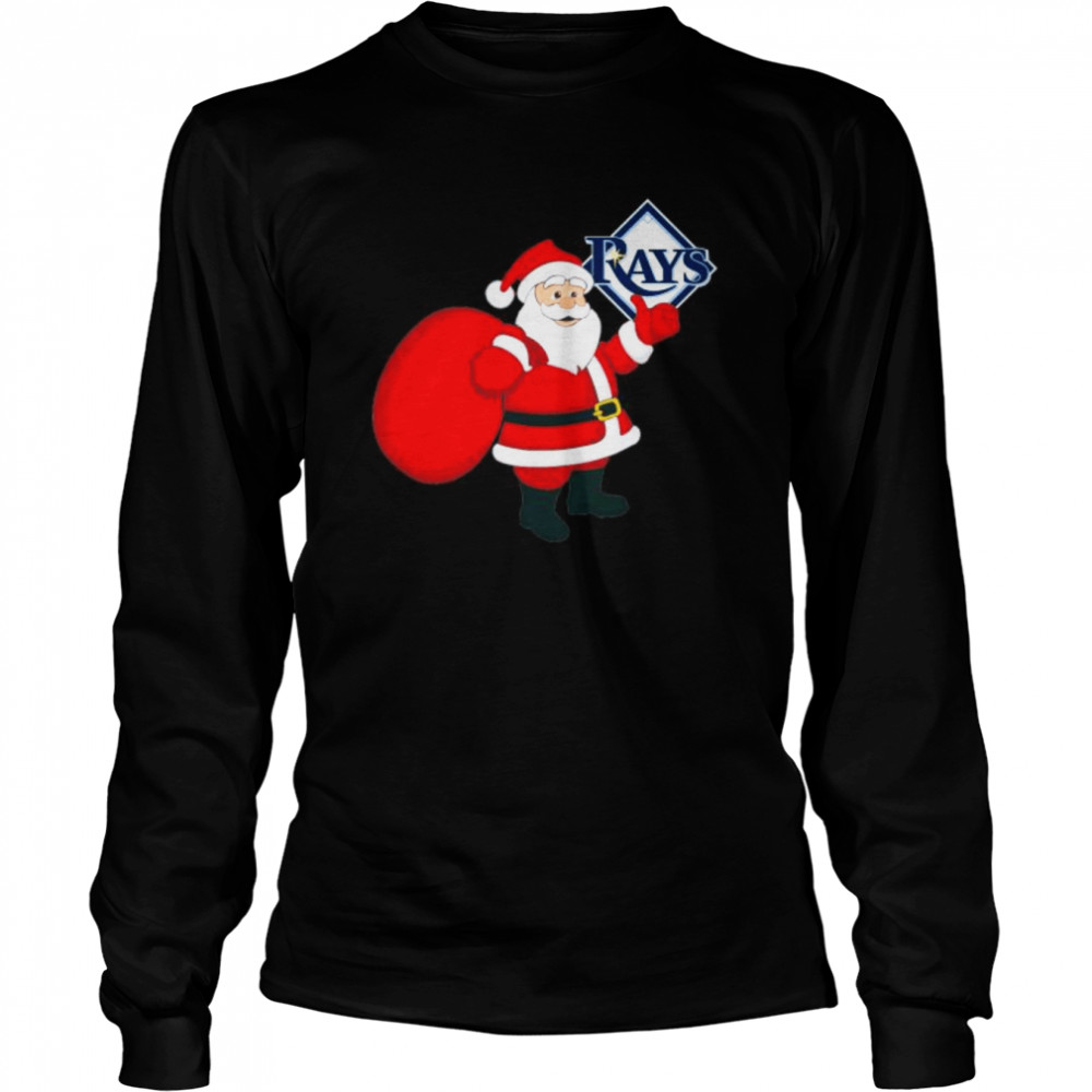 Santa Claus Tampa Bay Rays MLB Christmas 2022 shirt Long Sleeved T-shirt