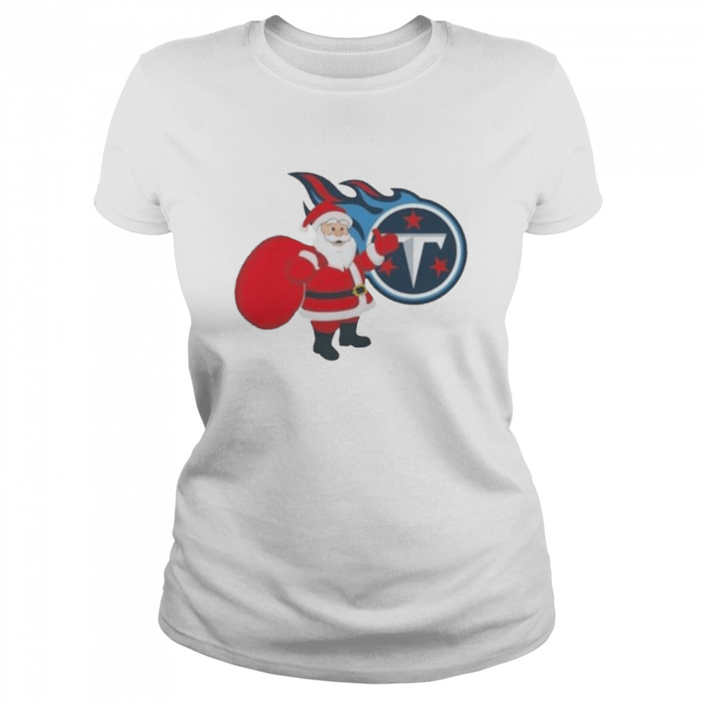 Santa Claus Tennessee Titans NFL Christmas 2022 shirt Classic Women's T-shirt