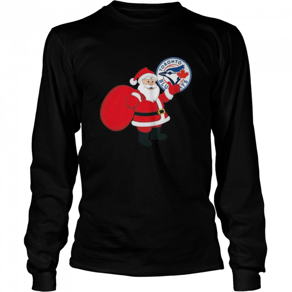 Santa Claus Toronto Blue Jays MLB Christmas 2022 shirt Long Sleeved T-shirt