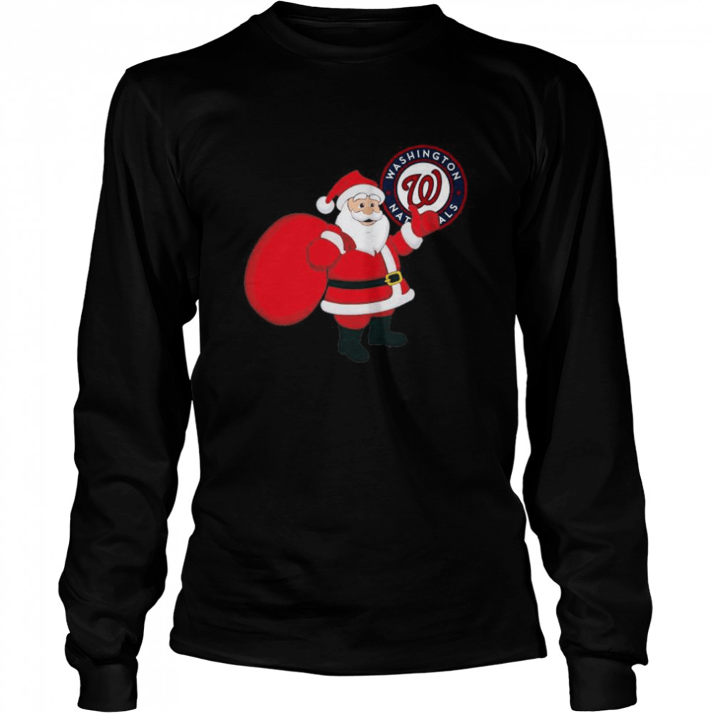 Santa Claus Washington Nationals MLB Christmas 2022 shirt Long Sleeved T-shirt