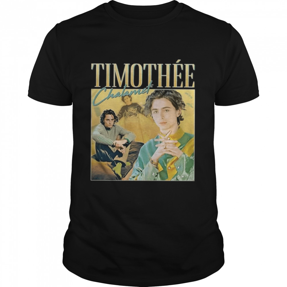 Timothee Chalamet Homage Timothy Wonka Actor Vintage shirt