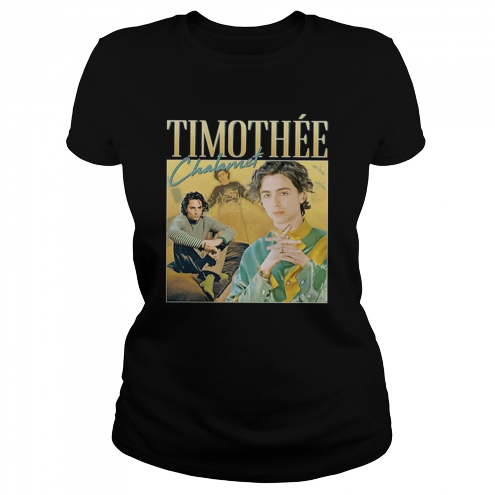 Timothee Chalamet Homage Timothy Wonka Actor Vintage shirt Classic Women's T-shirt