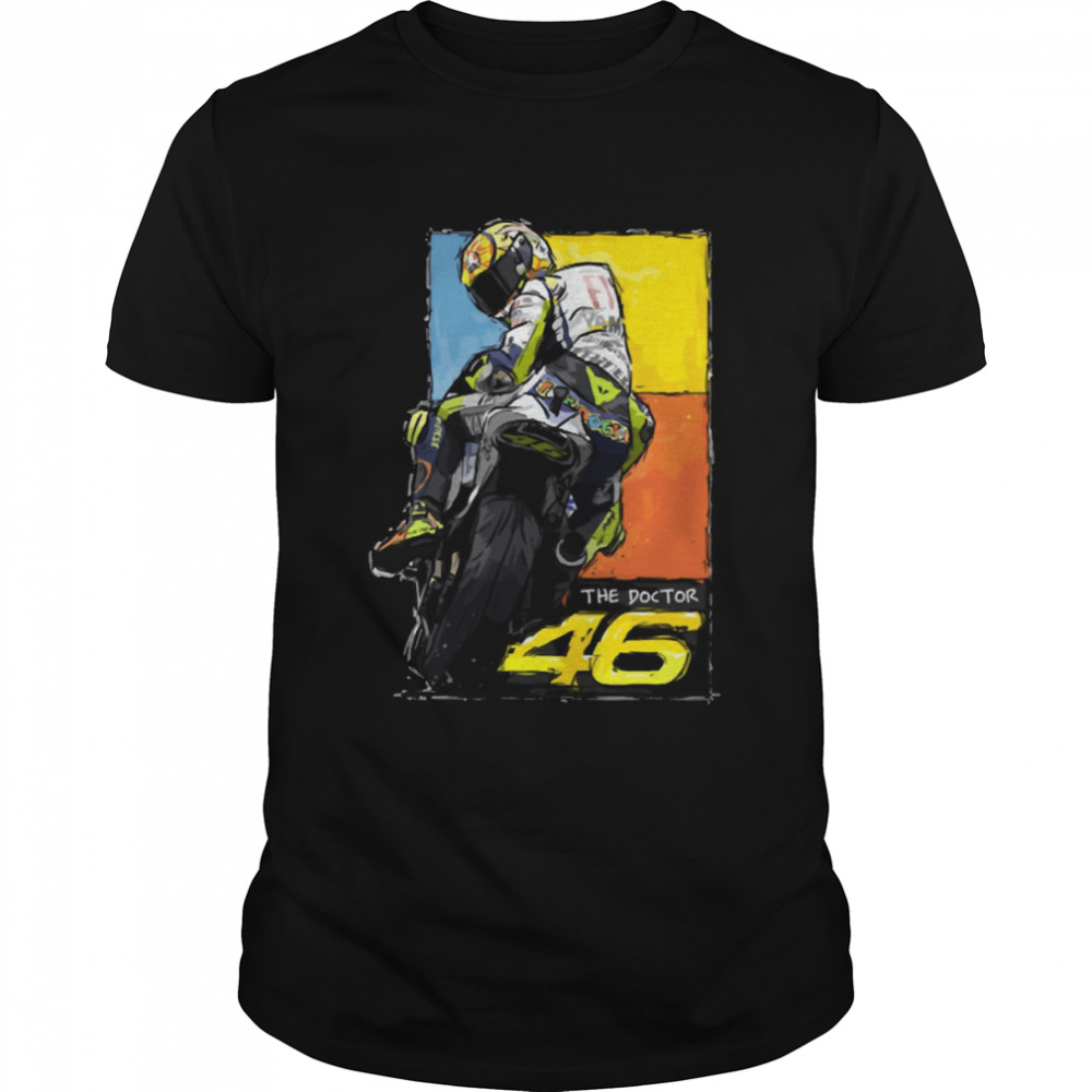 Valentino Rossi Retirement Hand Signature The Doctor 46 Original shirt