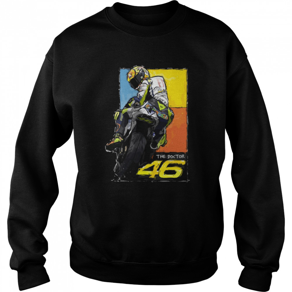 Valentino Rossi Retirement Hand Signature The Doctor 46 Original shirt Unisex Sweatshirt