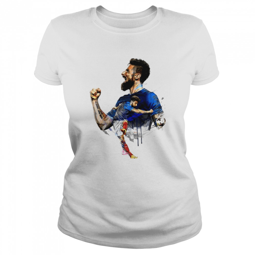 Watercolor Olivier Giroud Football shirt Classic Women's T-shirt