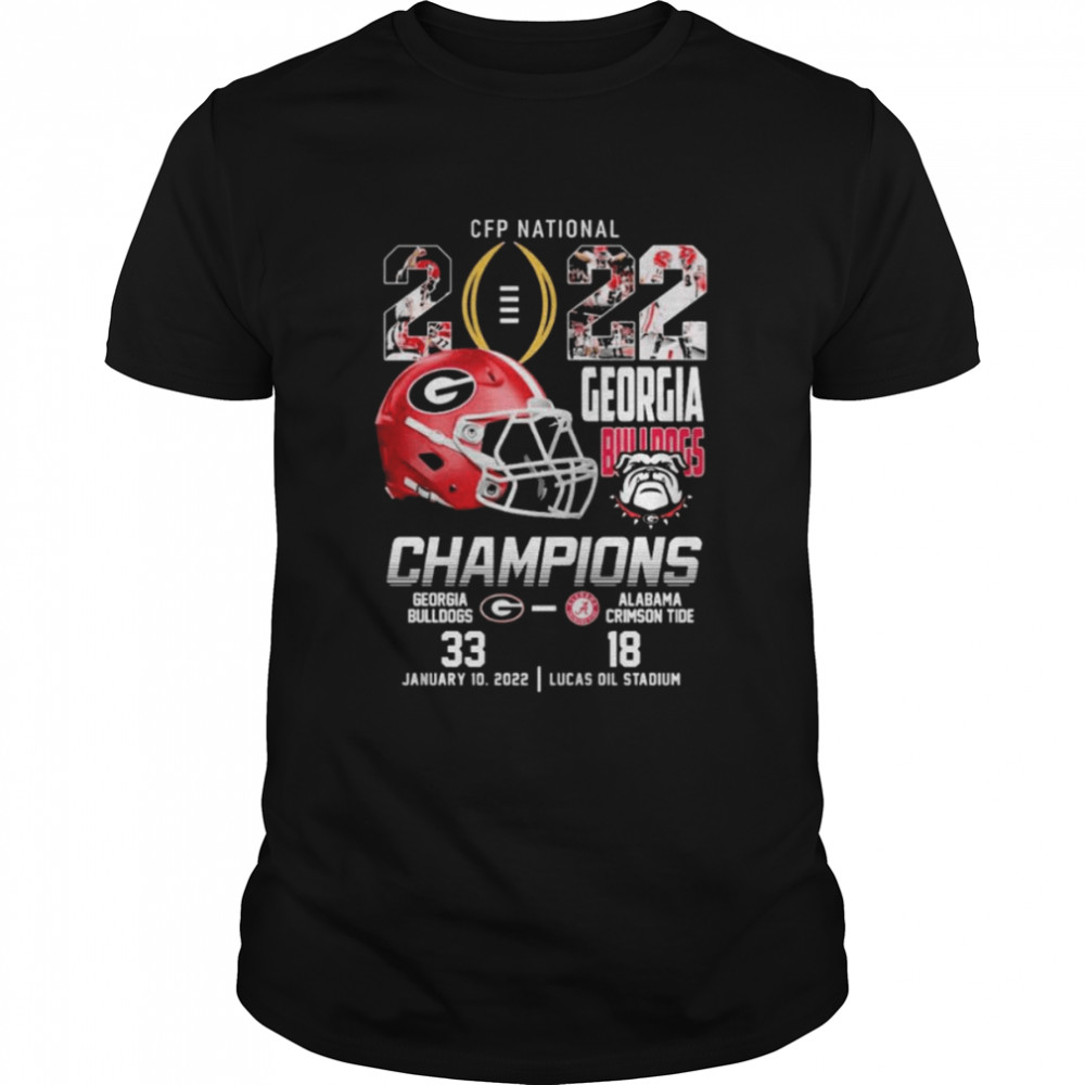 2022 CFP National Champions Georgia Bulldogs 33-18 Shirt
