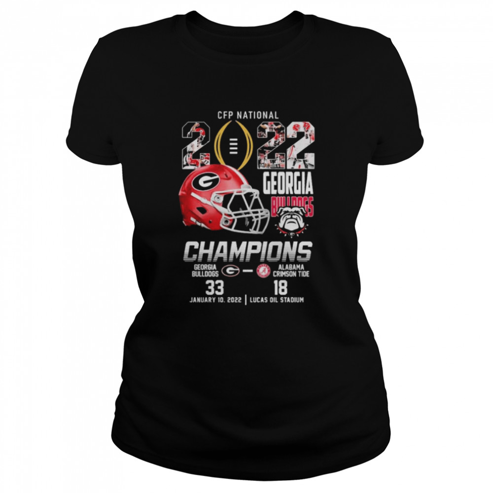 2022 CFP National Champions Georgia Bulldogs 33-18  Classic Women's T-shirt