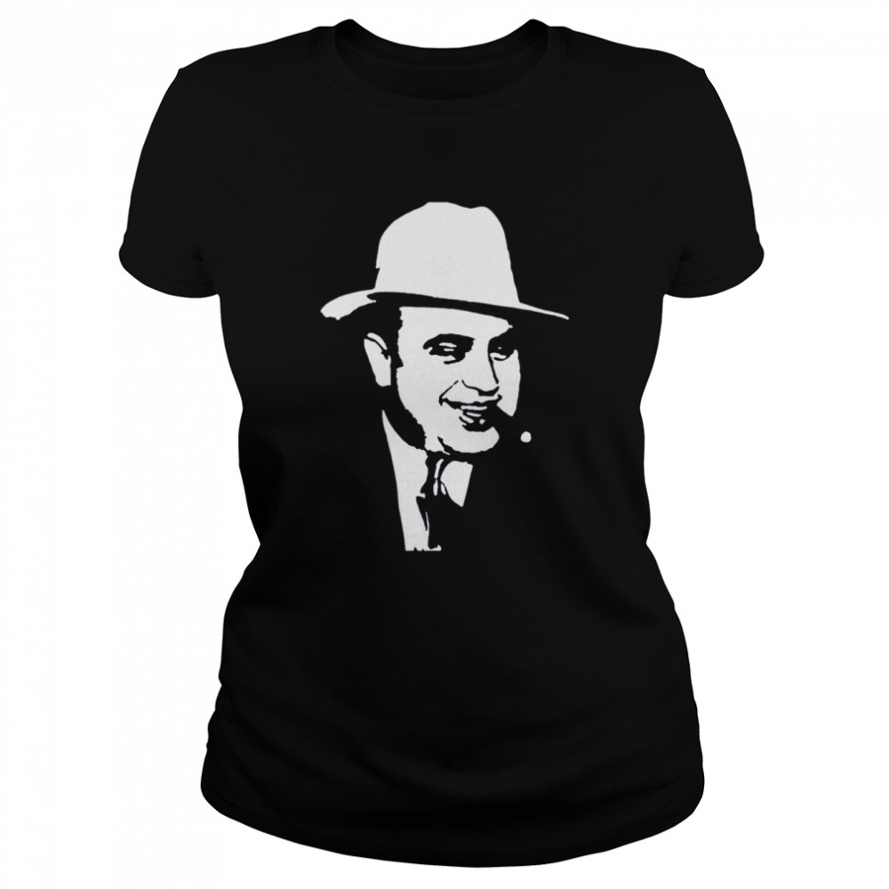 Al Capone White Portrait The Godfather shirt Classic Women's T-shirt