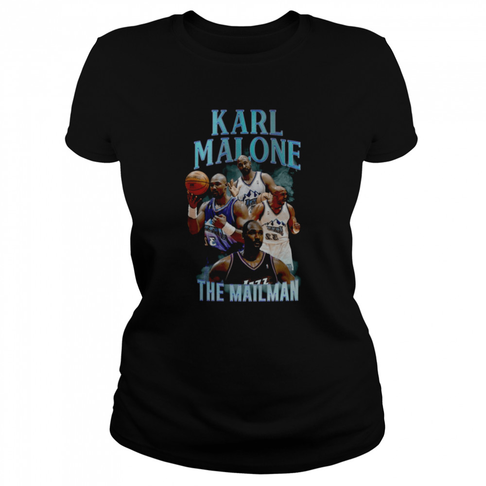 90s Design Karl Malone Collage The Mailman shirt Classic Women's T-shirt