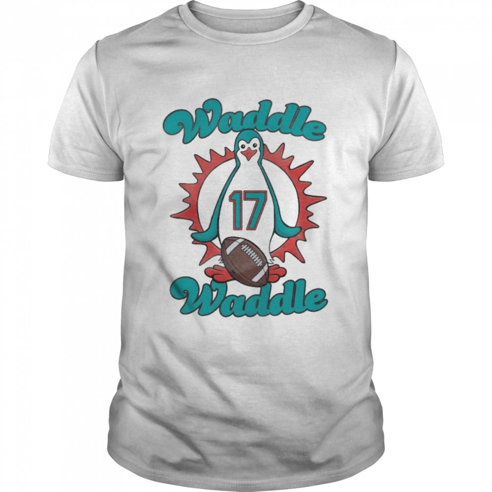 Jaylen Waddle Miami Dolphins Men's Name & Number Logo T-Shirt - Ash