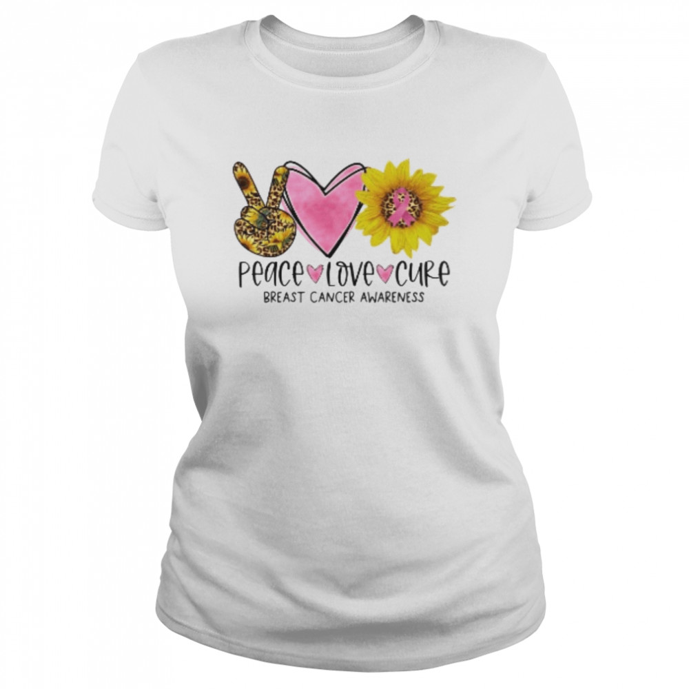 Breast Cancer Sunflower  Classic Women's T-shirt