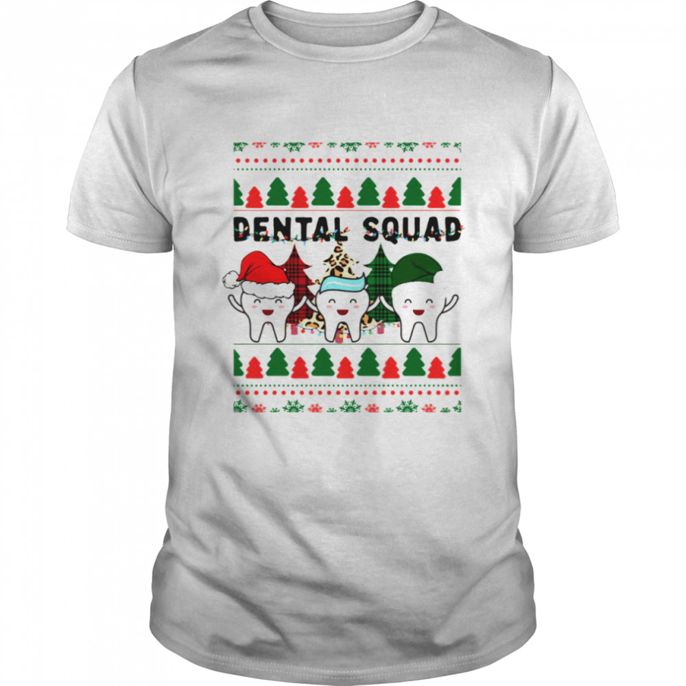 Career Dentist Christmas Dental Squad Funny Christmas shirt
