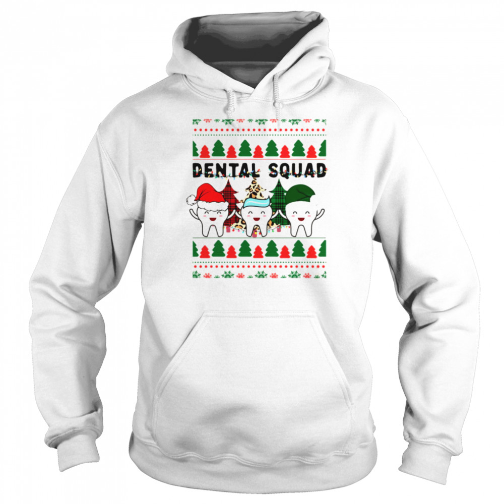 Career Dentist Christmas Dental Squad Funny Christmas shirt Unisex Hoodie