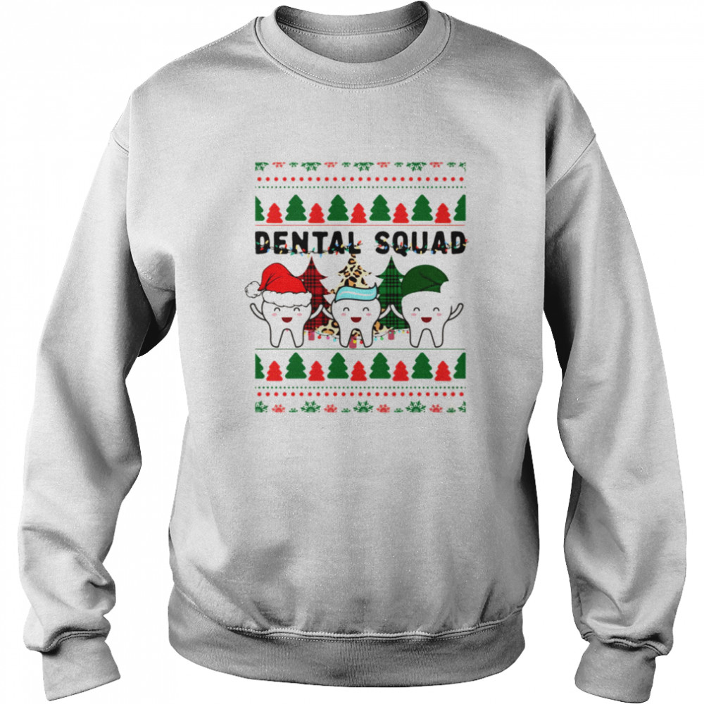 Career Dentist Christmas Dental Squad Funny Christmas shirt Unisex Sweatshirt